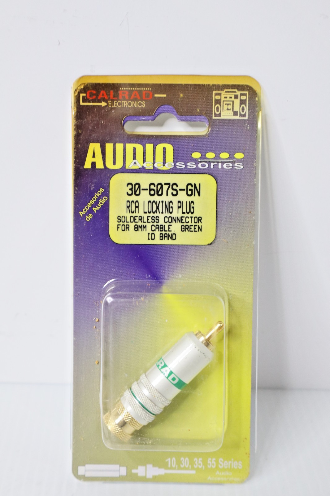 Calrad Electronics 30-607S-GN RCA Locking Plug – 3 Available