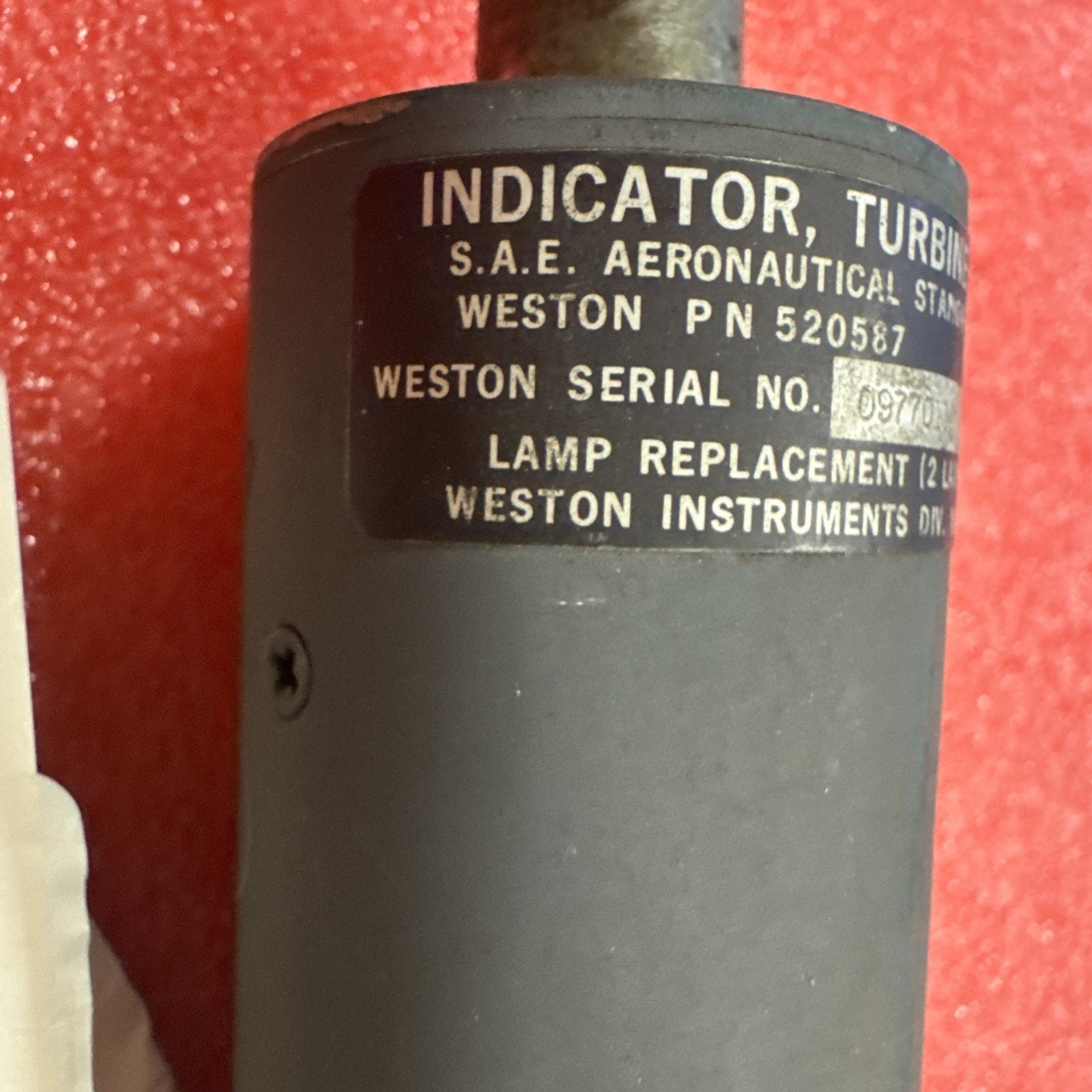 Weston Turbine inlet Temp Indicator gauge PN: 520587 binp