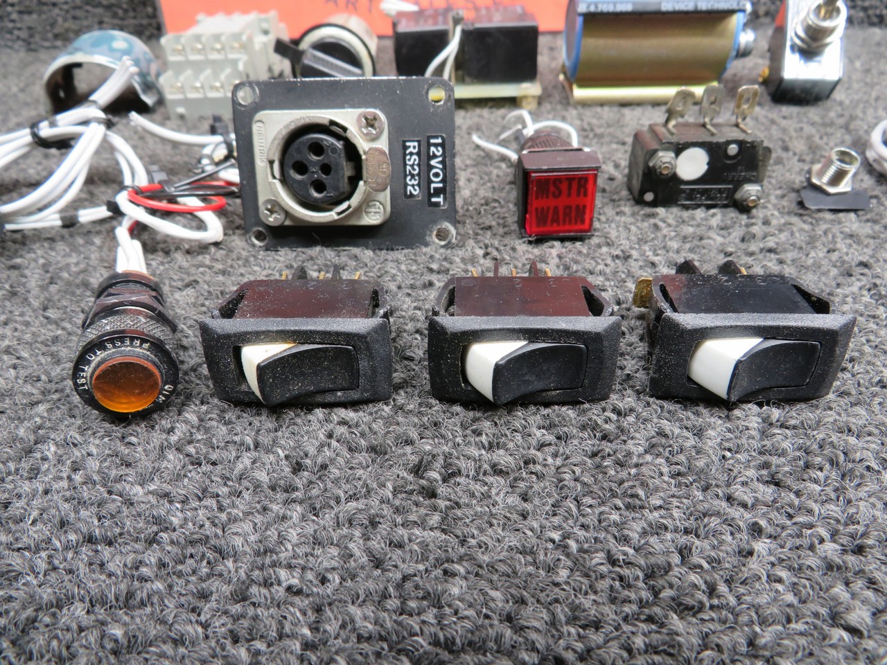 1999 Mooney M20R Goodie Bag with Switches, Relays, Jacks, Etc