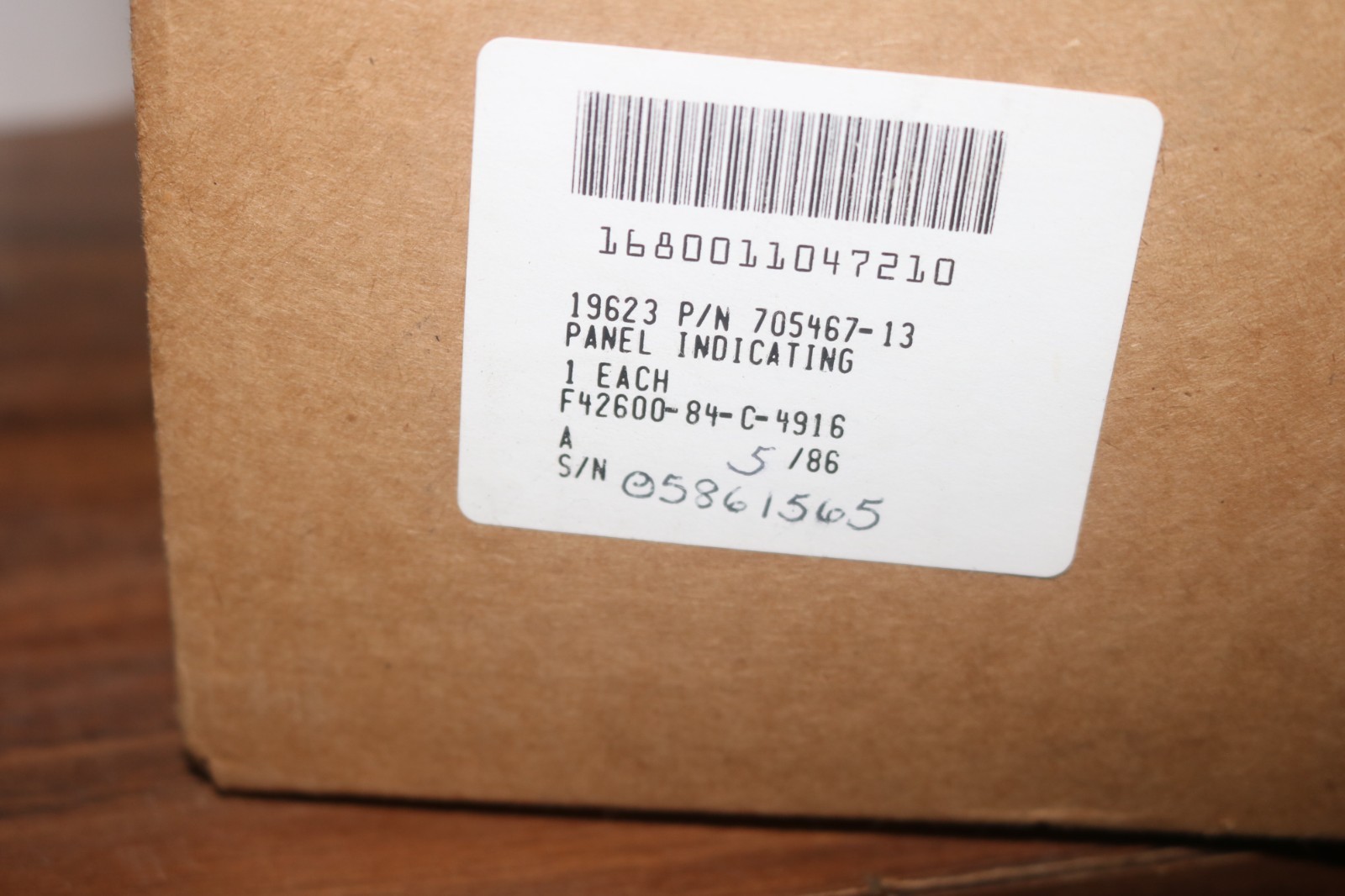 NOS F-16 caution advisory panel PN 705467-13 16VE038004-6 1680-01-104-7210
