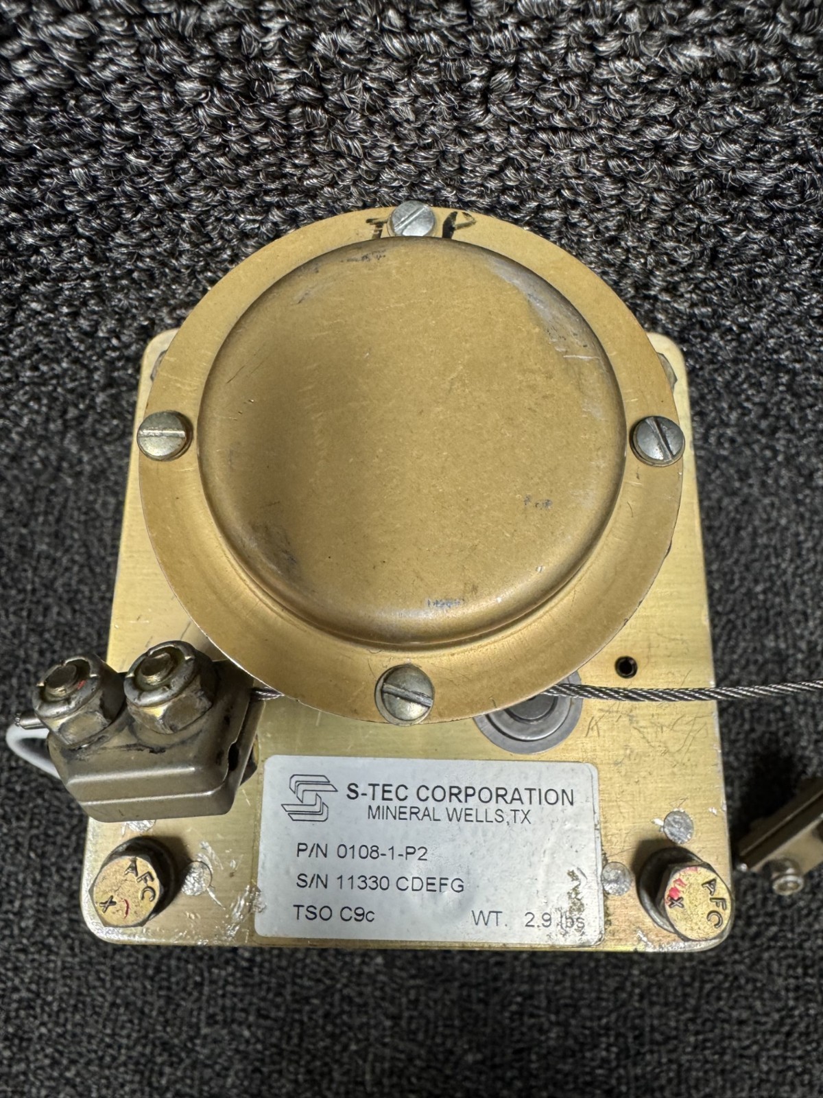 S-Tec Pitch Servo P/N 0108-1-P2