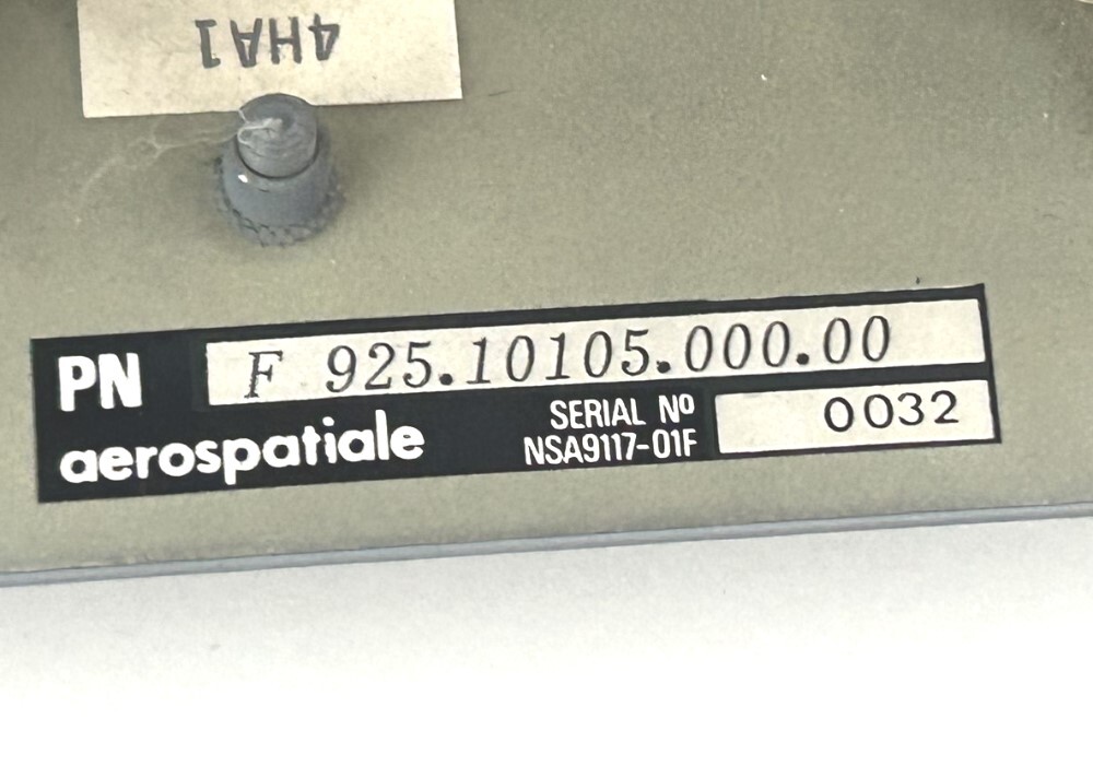 Airbus Aircraft 262VU Air Flow Control Panel F9251015000000