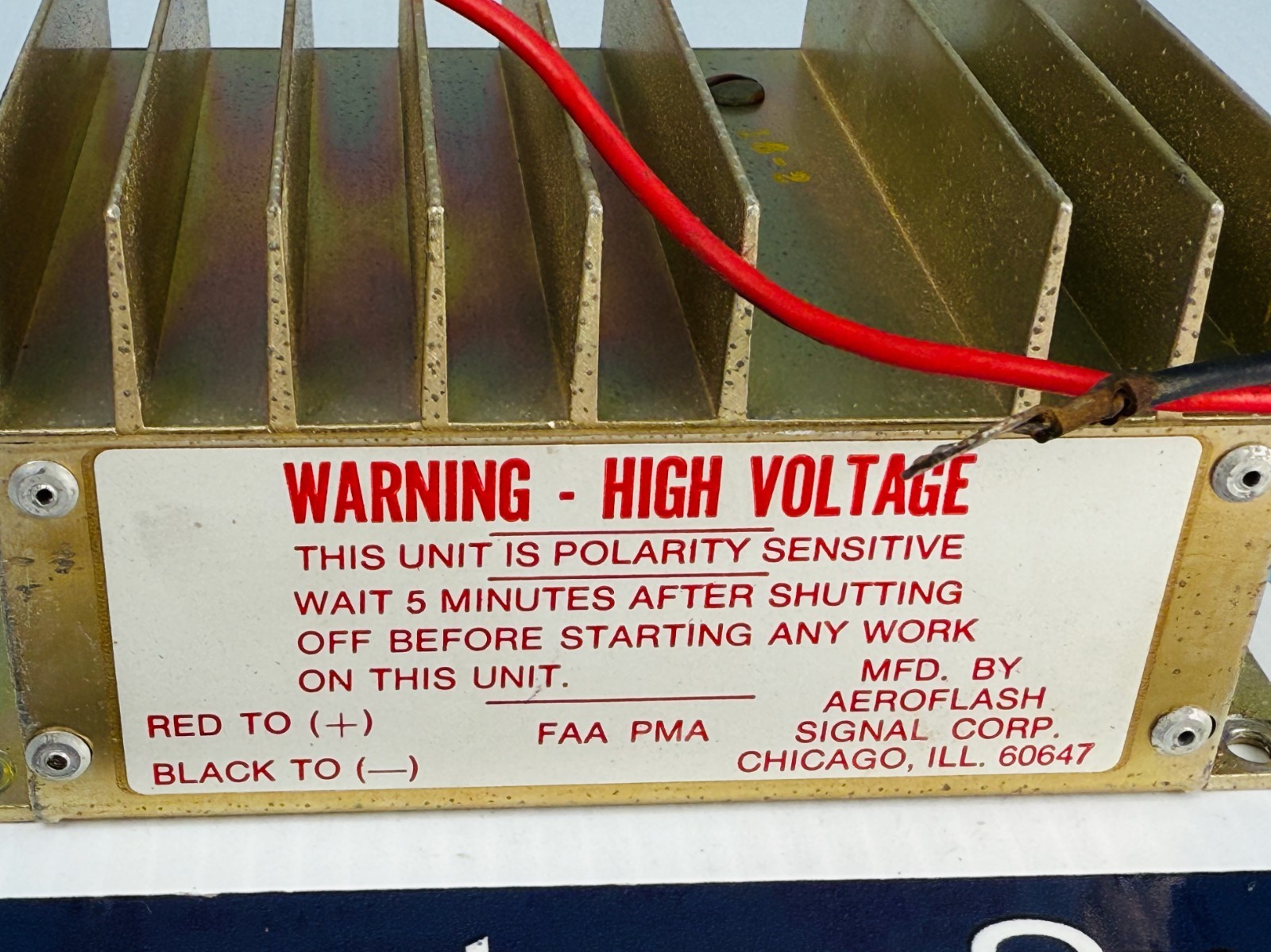 Cessna C594502-0102 Aeroflash 151-0001 14V Beacon Flasher Power Supply OEM Unit