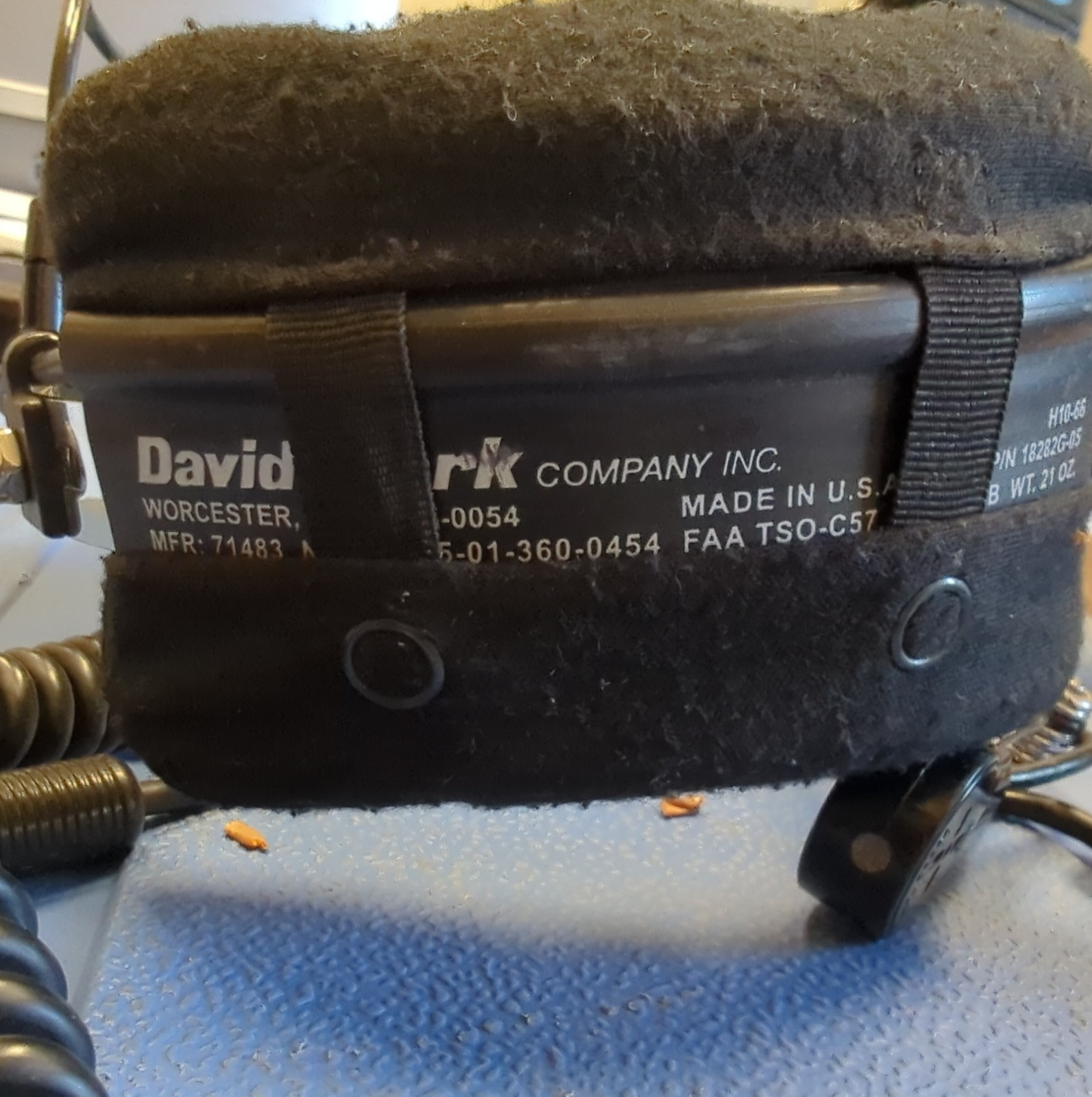 David Clark Aviation Pilot Headset – Model H10-66
