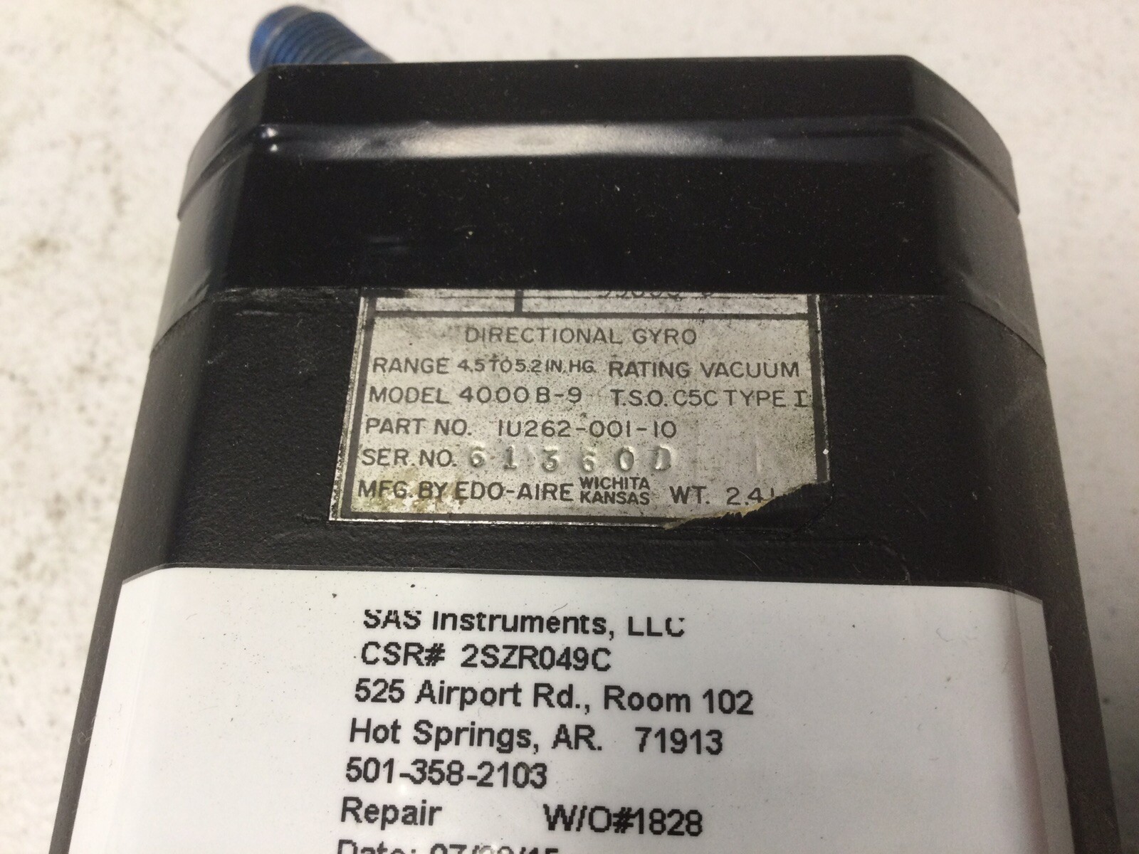 Edo-Aire Directional Gyro 4000B-9 (IU262-001-10) – 30-day warranty