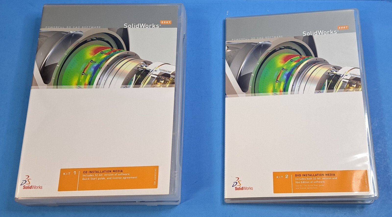 SolidWorks 2007 DVD/CD Software Kit, DVX0115, SOLIDWORKS, Kit 1 & Kit 2