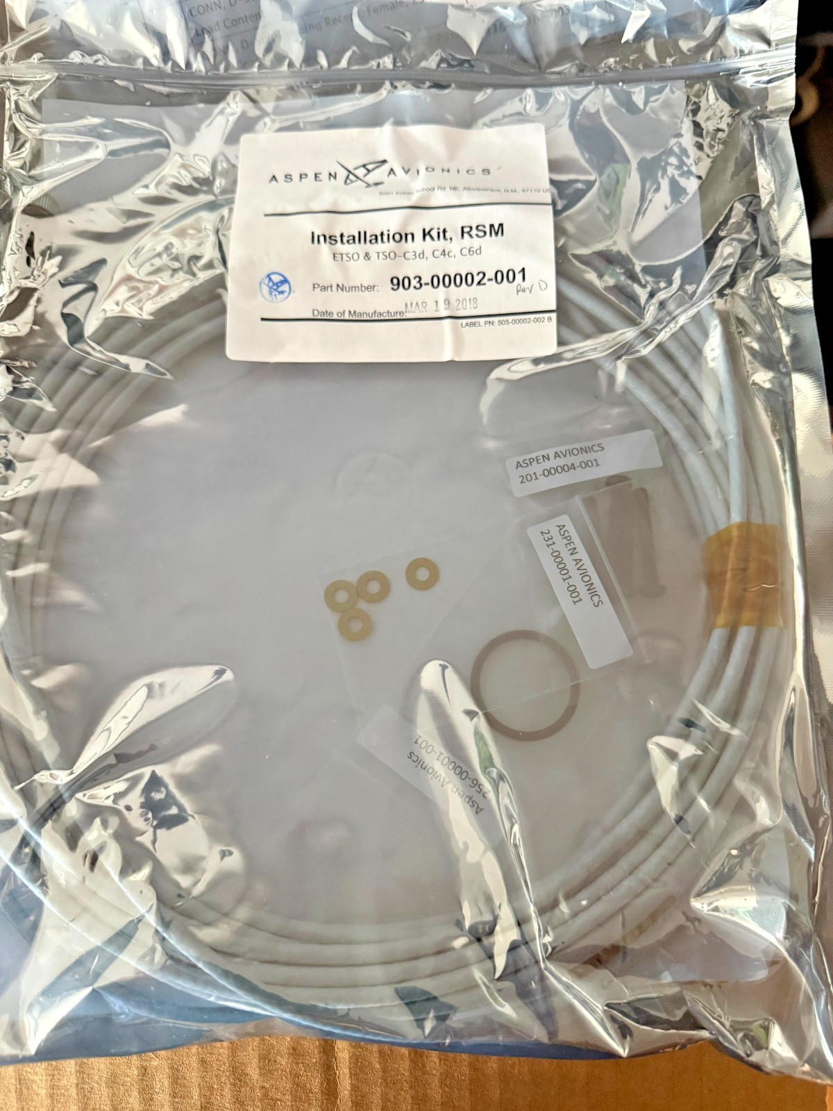 Aspen EFD1000 Pro PFD System (NEW) w/ Install Kit & 8130