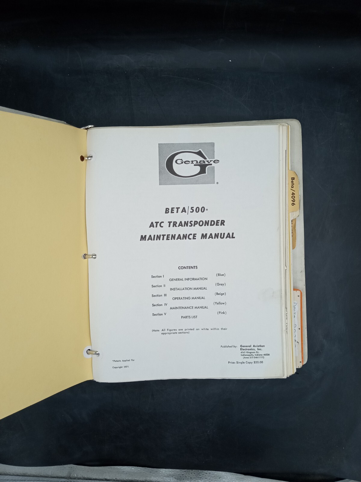 Genave Maintenance Manuals