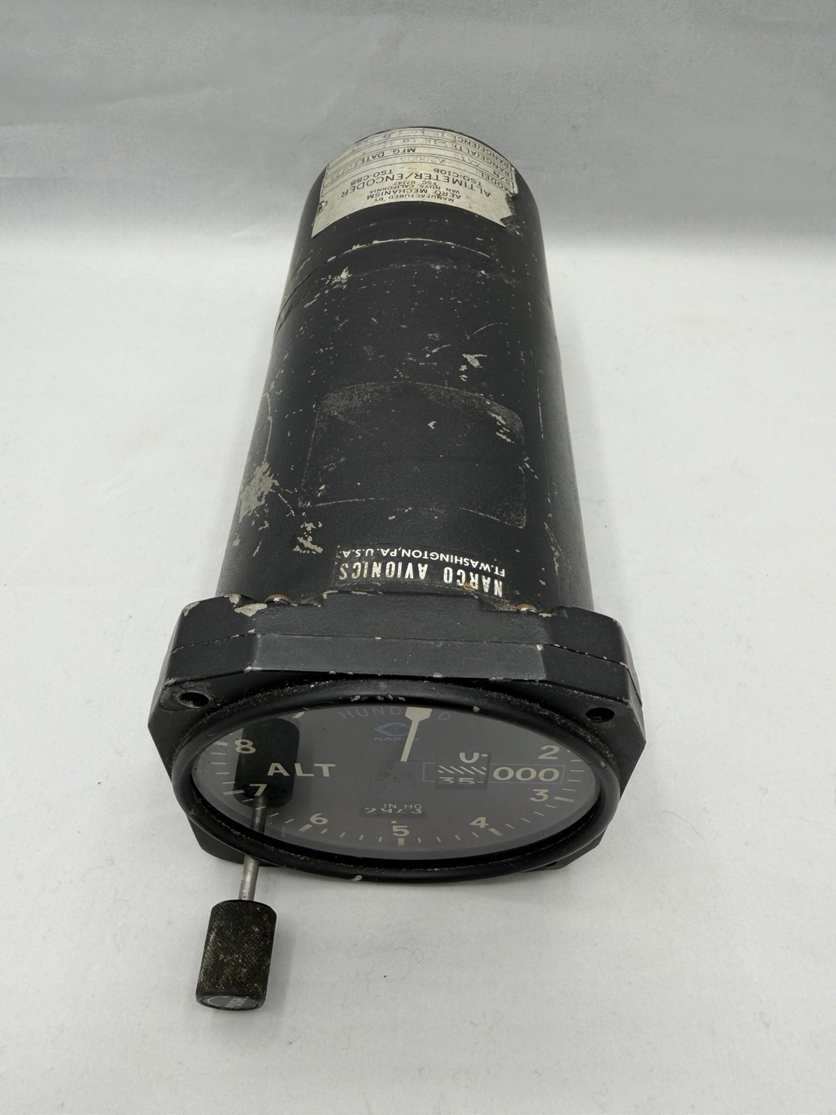 Narco Aircraft Altimeter 3 Pointer Alt Gauge TSO-C10b, S/N 4412, AR600B