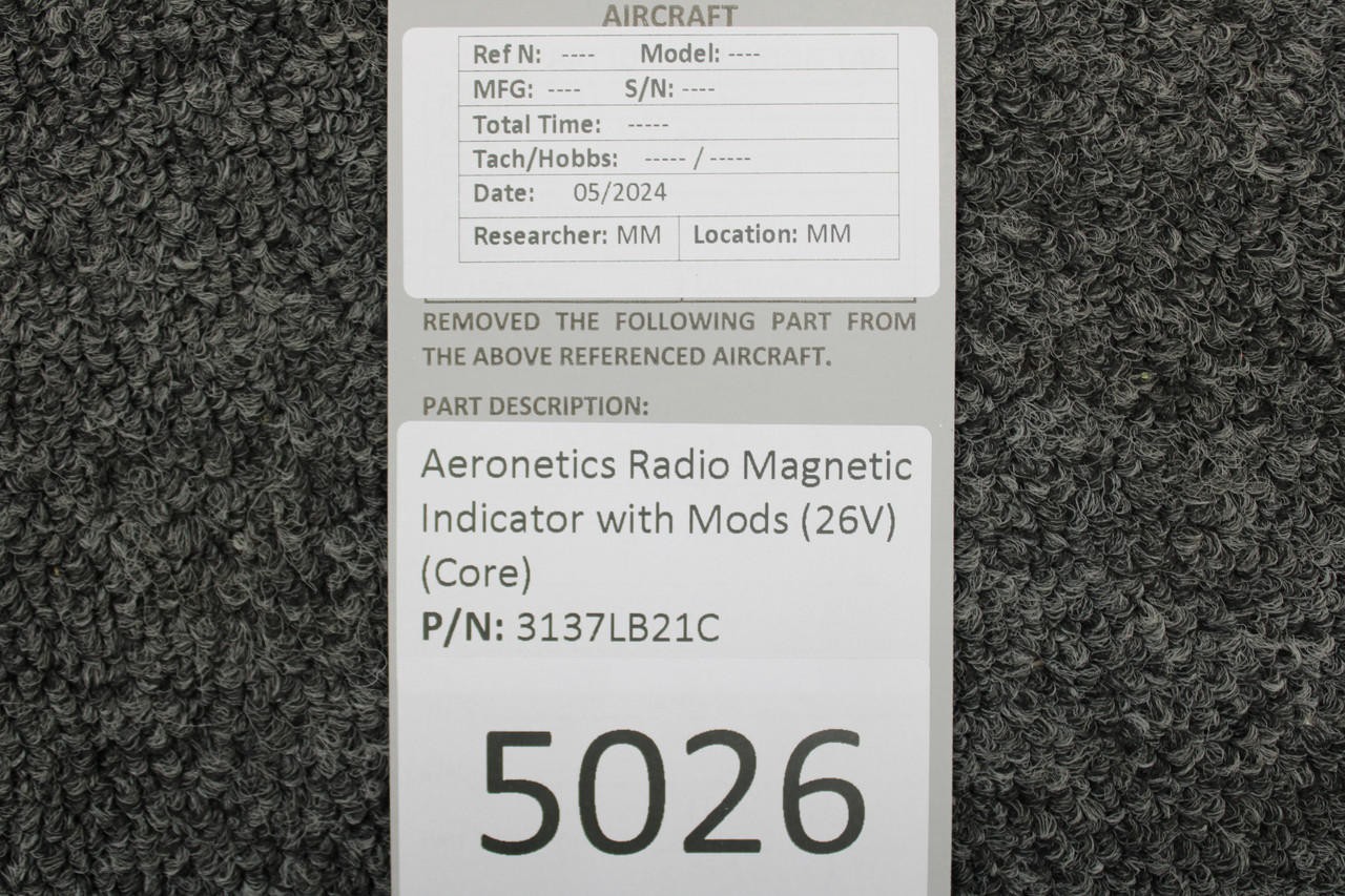 3137LB21C Aeronetics Radio Magnetic Indicator with Mods (26V) (Core)