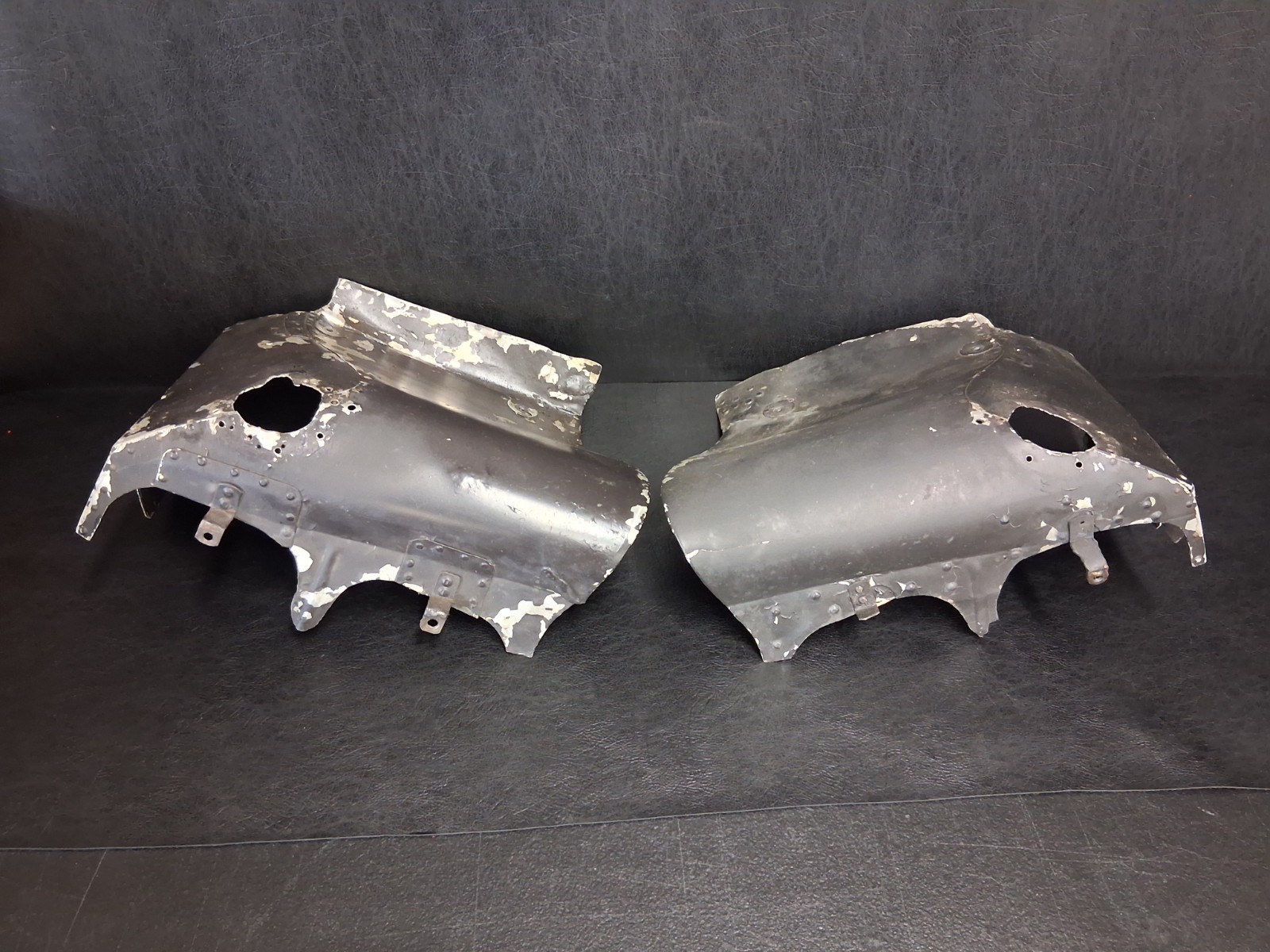Piper J5A Engine Baffles PN: 00065-14, 00065-15 (Cracked & Patched)