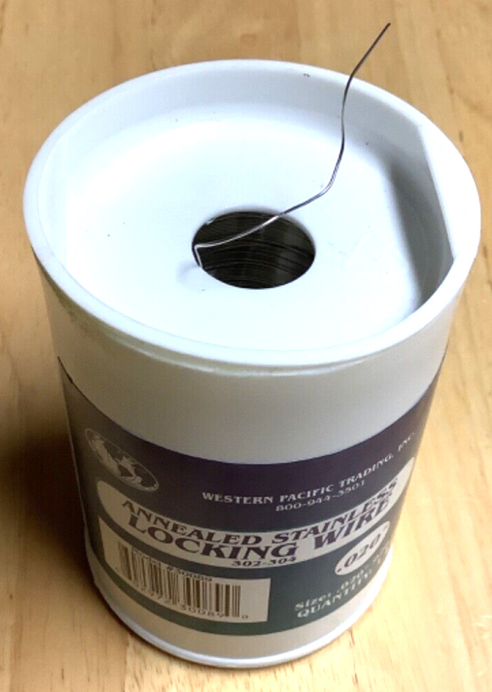 .020″ Stainless Steel Safety Lock Wire 302 – 304 Alloy Model #30089 1 Lb 920 ft