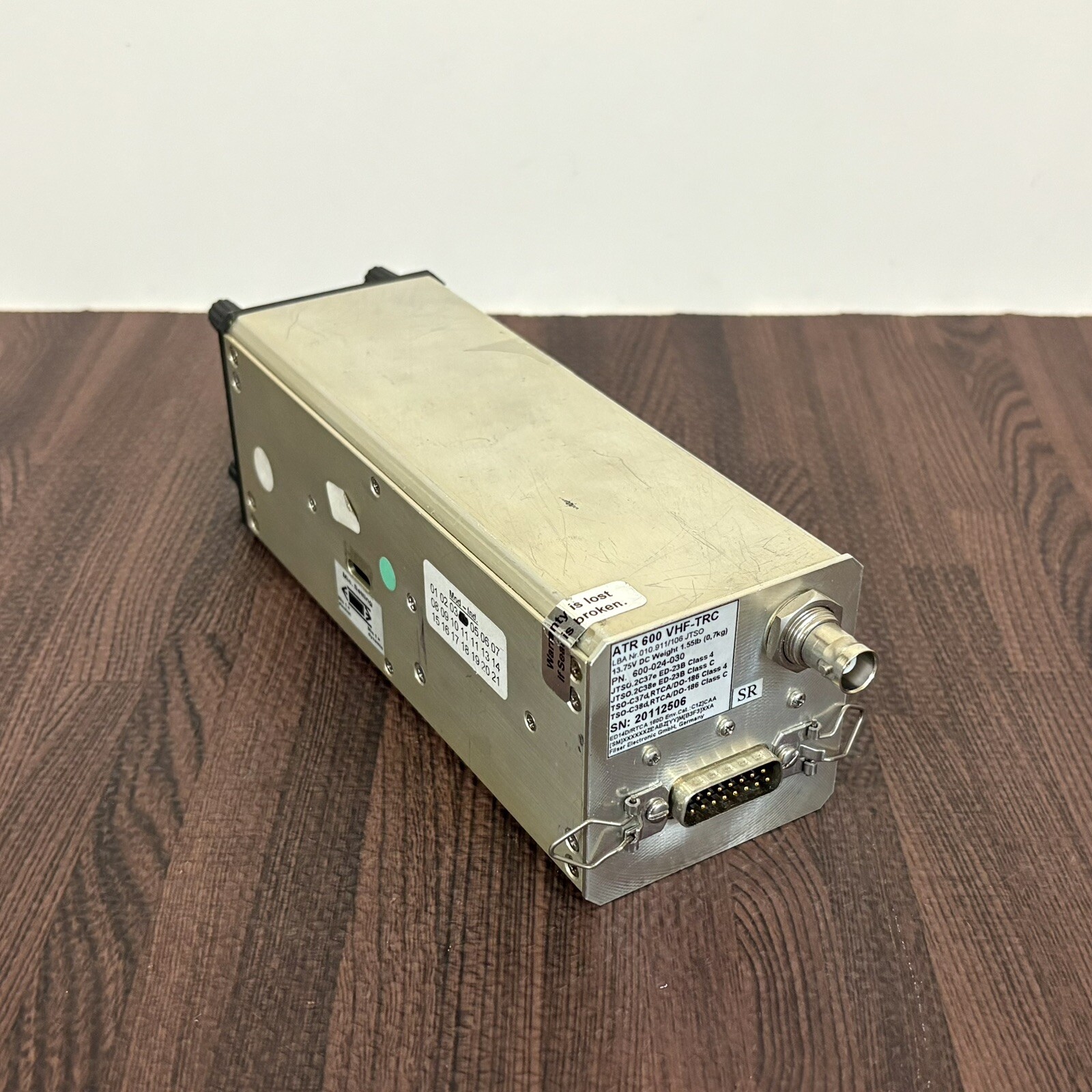 Filser ATR 600 VHF Comm P/N 600-024-030 – Needs Repair
