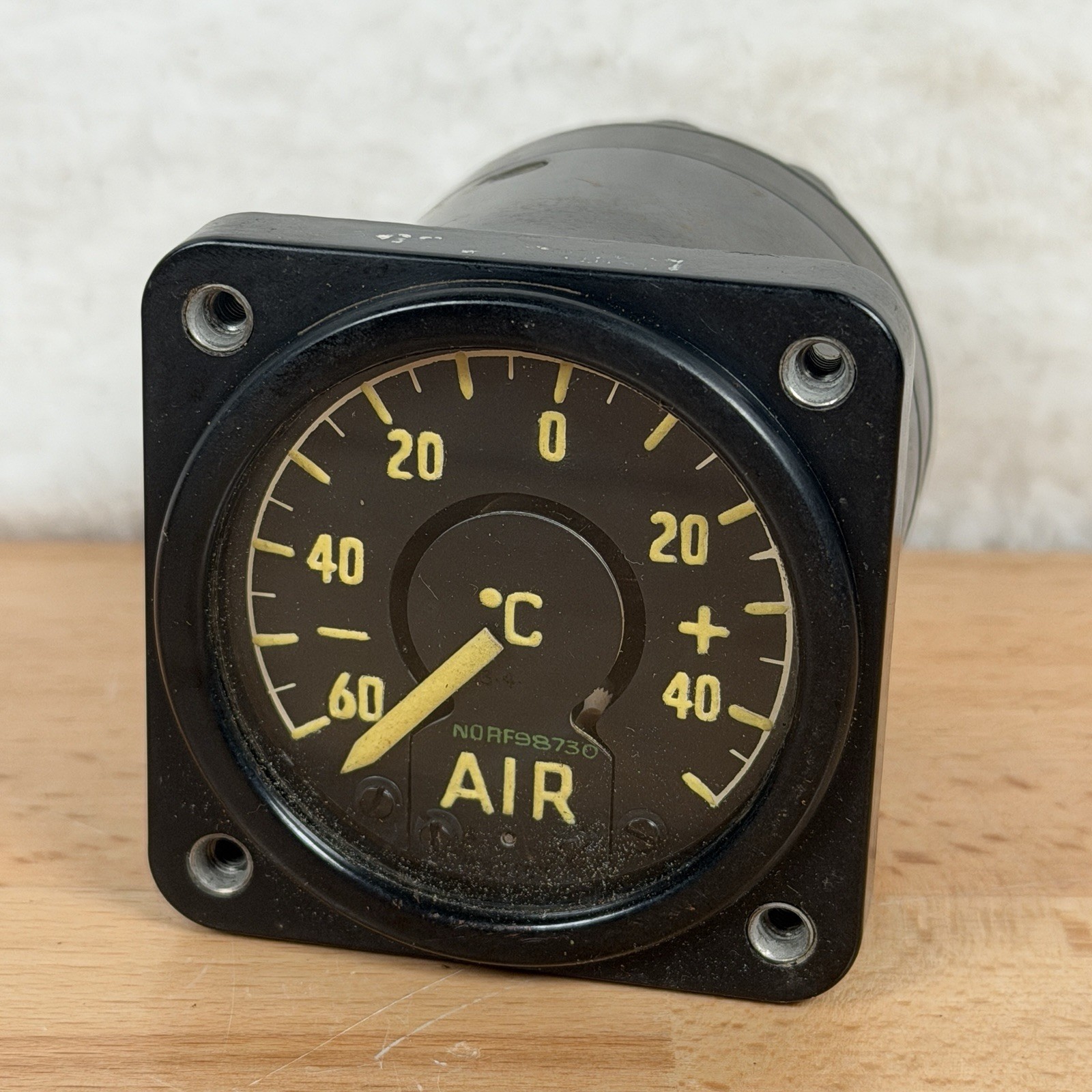 Vintage Sangamo Weston Military Aircraft Type Engine Gauge Air Pressure