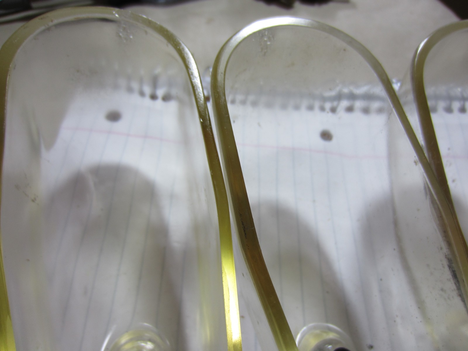 AIRCAFT LIGHT COVER CLEAR LOT OF 4 ALL HAVE CHIPPING IN FRONT