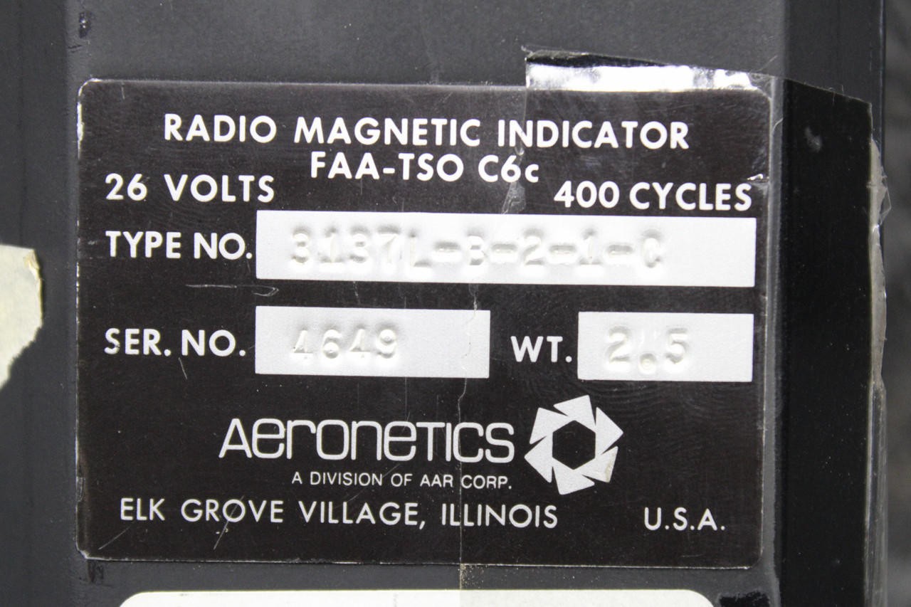3137LB21C Aeronetics Radio Magnetic Indicator with Mods (26V) (Core)