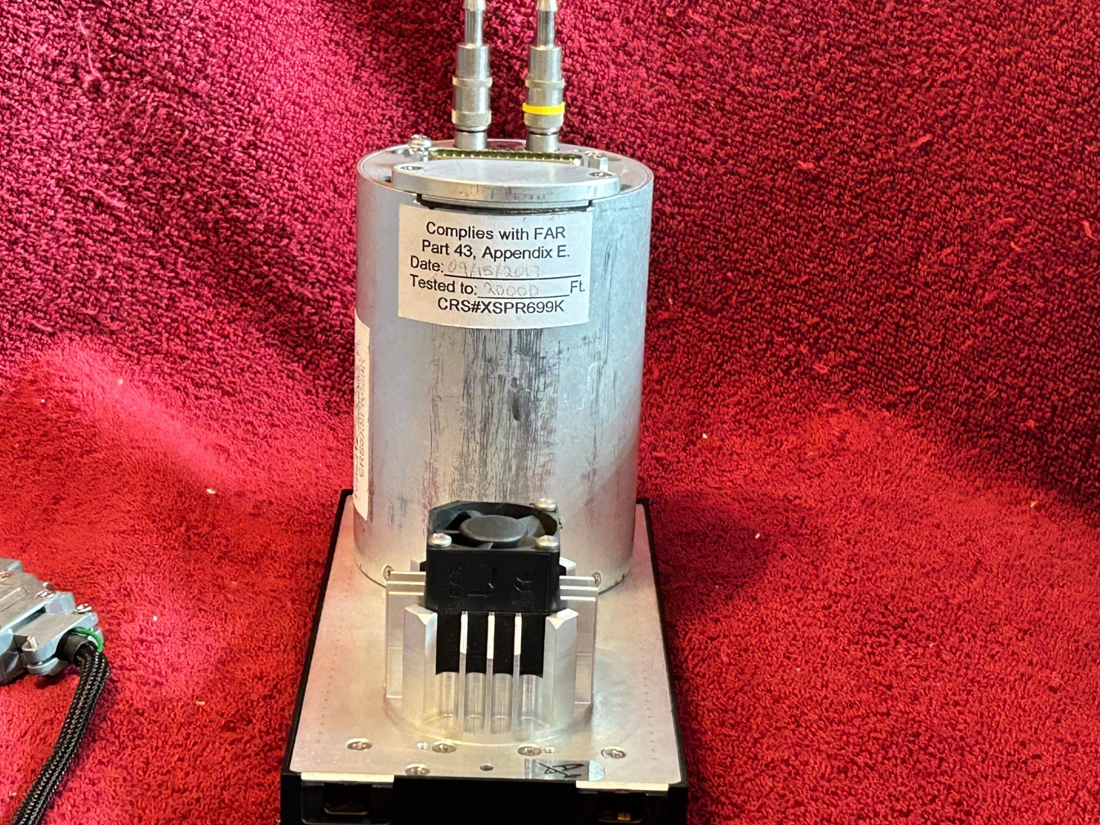 ASPEN EFD 1000 PFD P/N 910-00001-001 WITH CONFIGURATION MODULE AND CONNECTOR