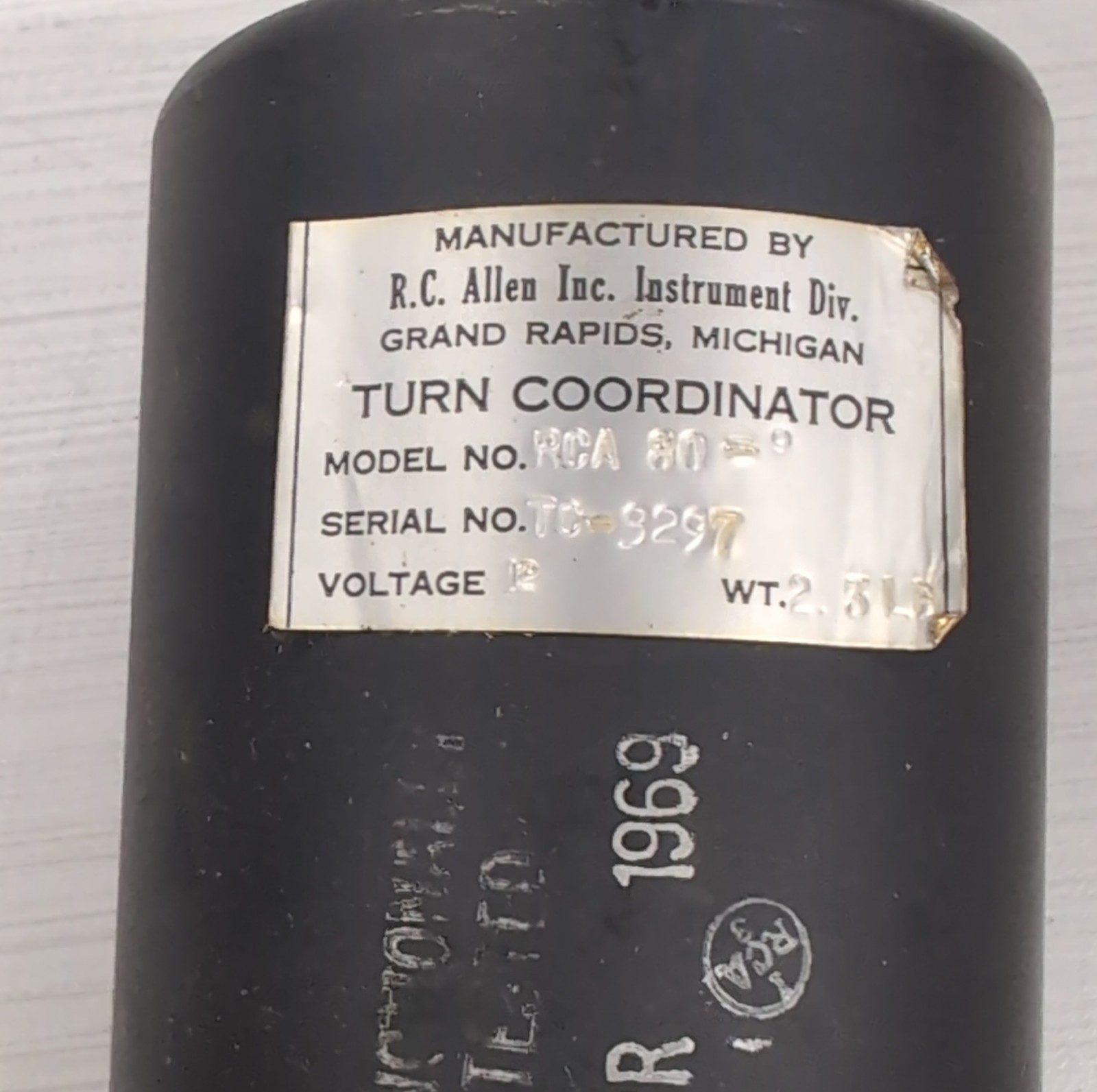 Turn Coordinator Model: RCA 80-9 (12V)