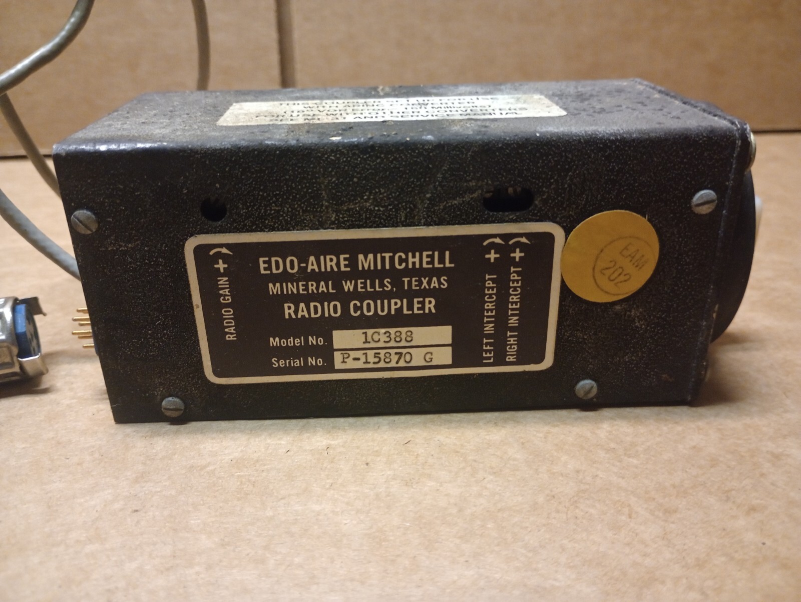Edo ~ Aire Mitchell Radio Coupler 1C388 Piper Century