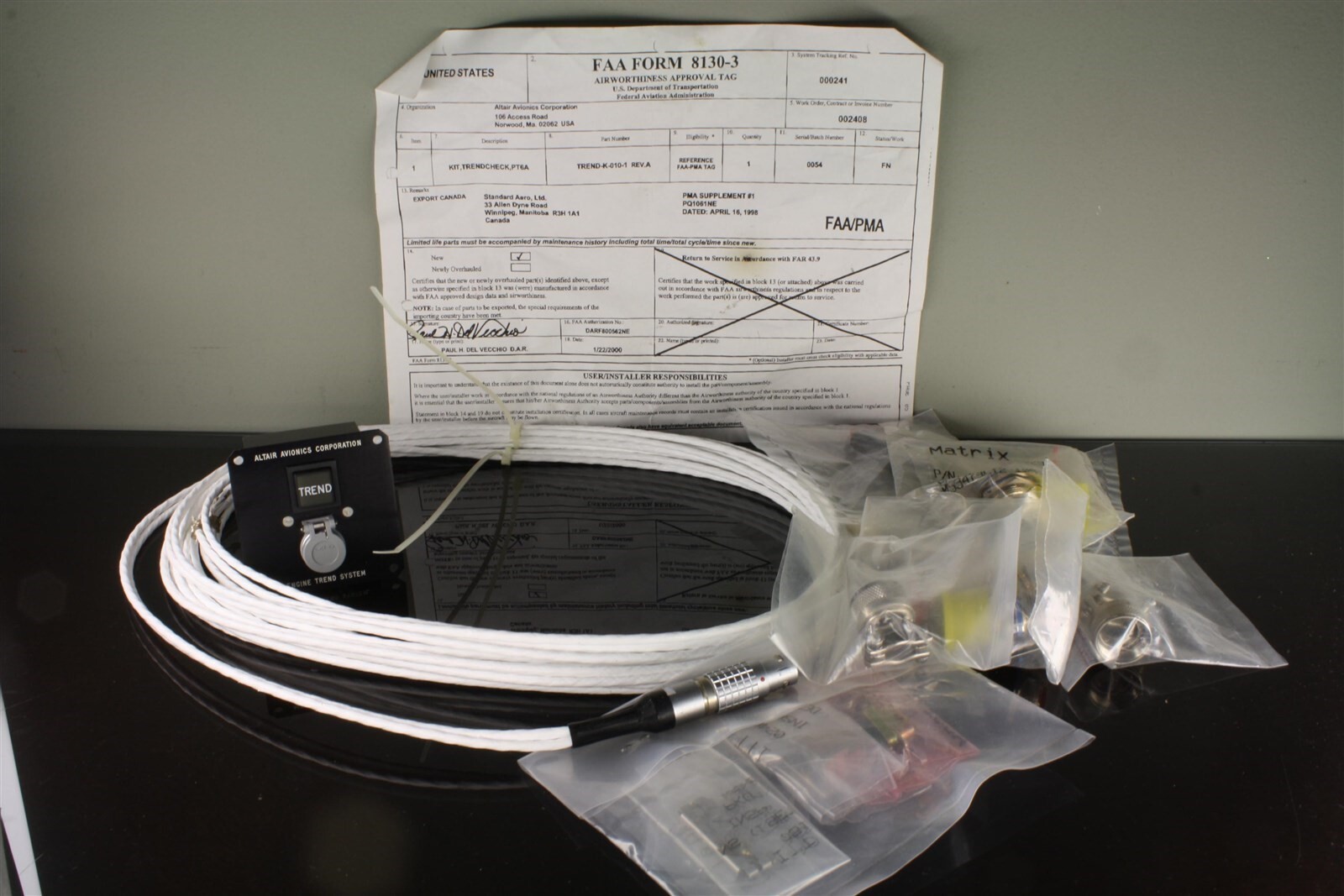 Altair TREND-K-010-1 TrendCheck PT6 Engine Monitor Switch Kit
