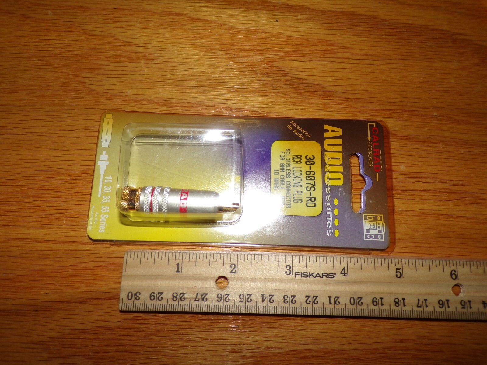Calrad 30-607S-RD Locking RCA Plug for 8mm Wire