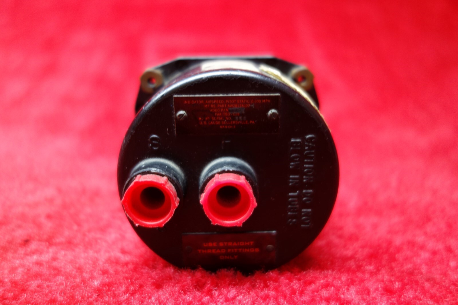 U.S Gauge Airspeed Indicator PN AW2812AJ02