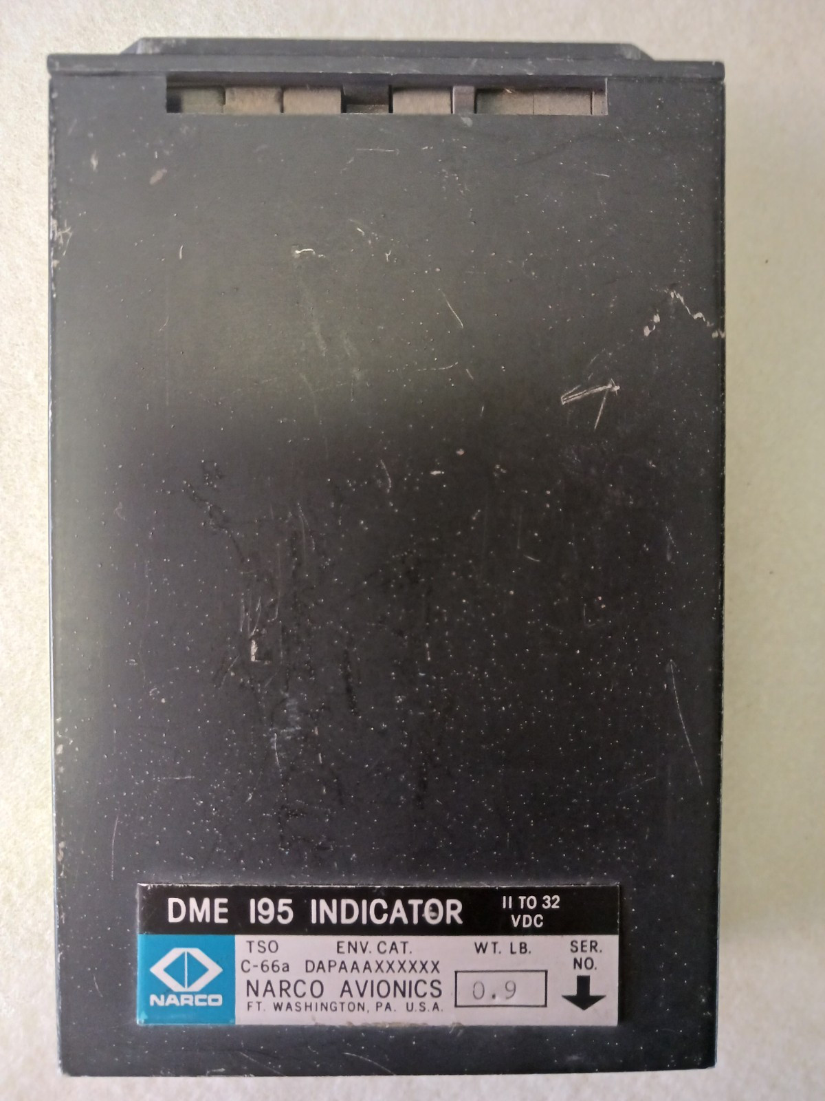 Narco DME 195 Indicator TSO