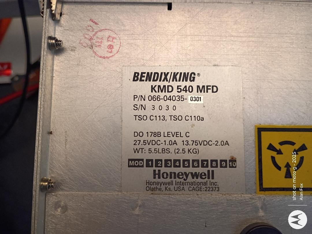 King KMD 540 MFD 066-04035-0301 w/tray and connectors