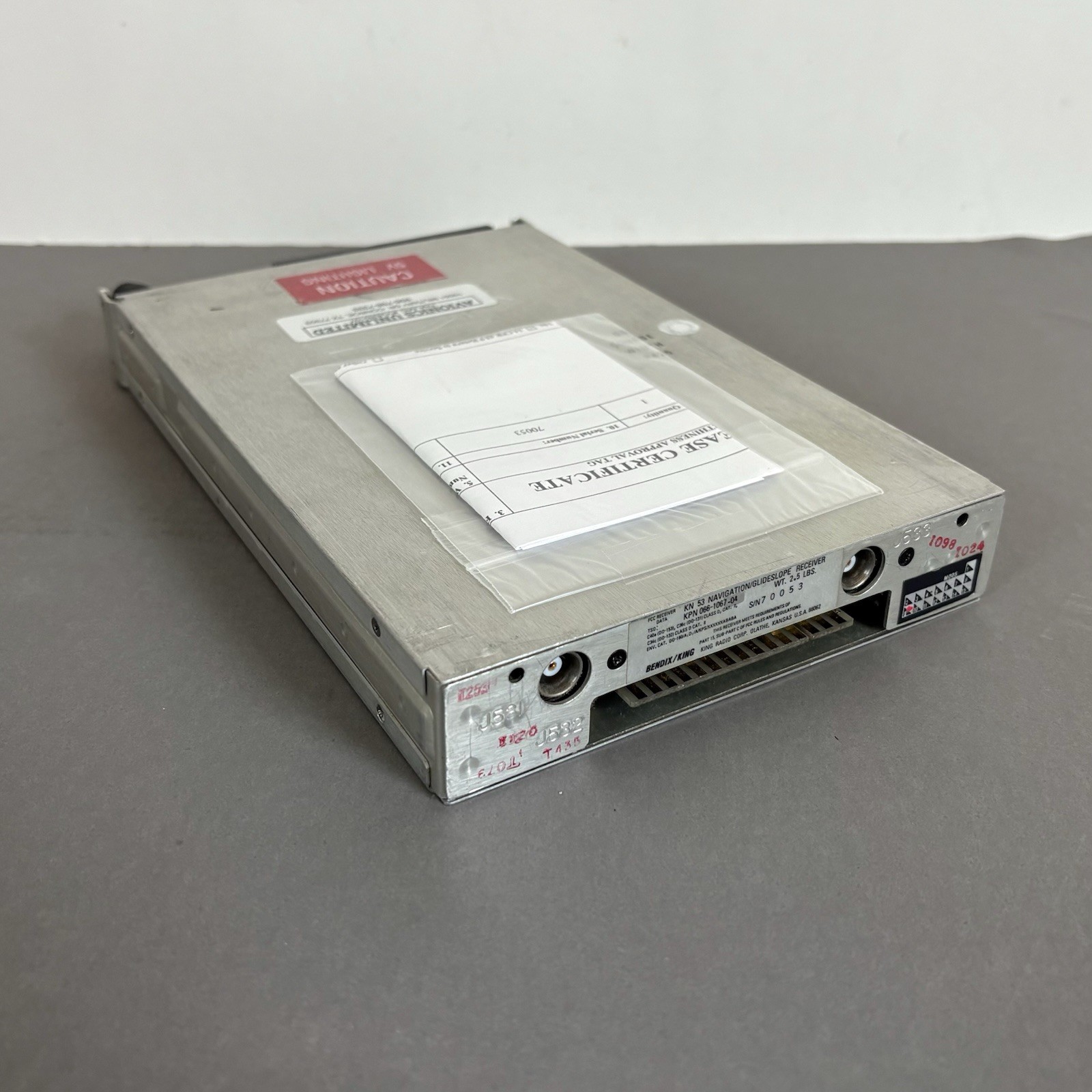 Bendix King KN 53 Nav Receiver With Glideslope 066-1067-04 w/ 8130-3