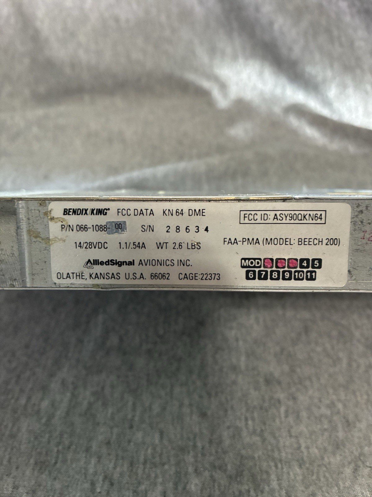 Bendix/King KN-64 DME | P/N 066-1088-00