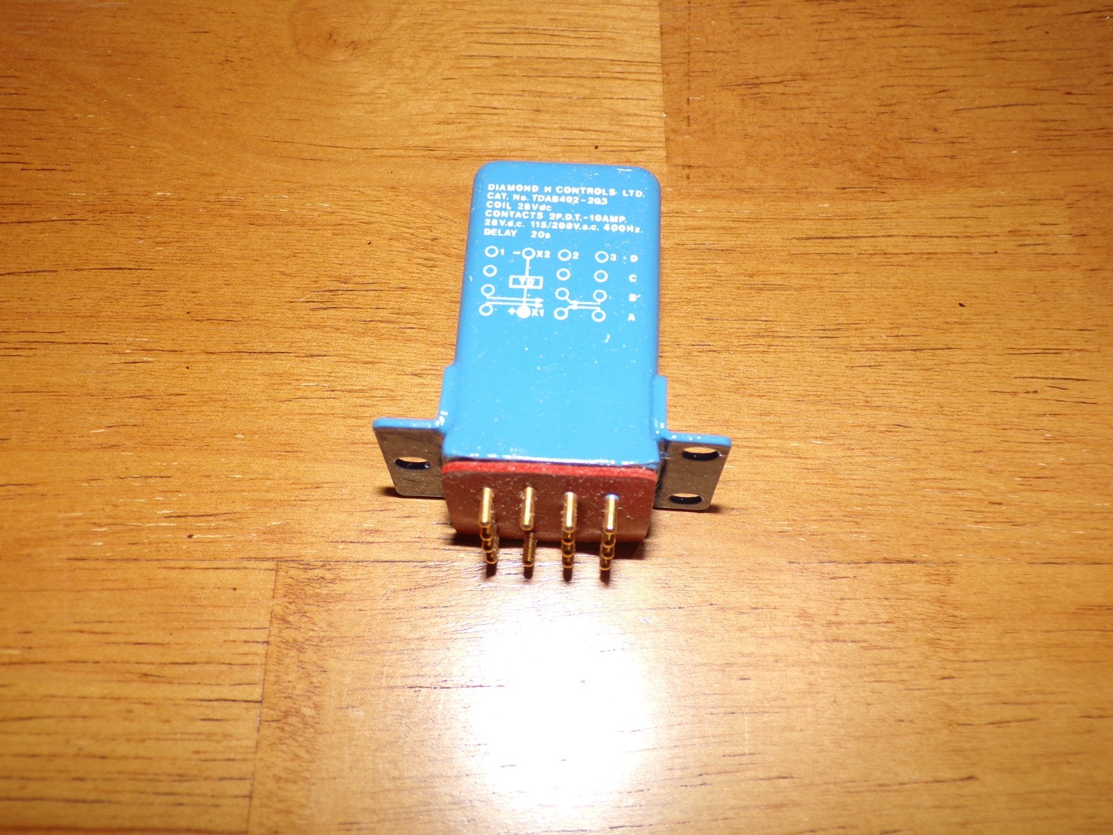 Diamond Controls Aircraft Timed Delay Relay TDAB402-203